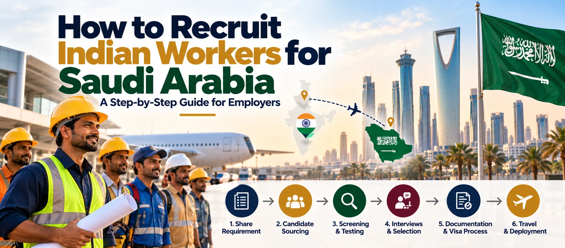 How to Recruit Indian Workers for Saudi Arabia: A Step-by-Step Guide for Employers