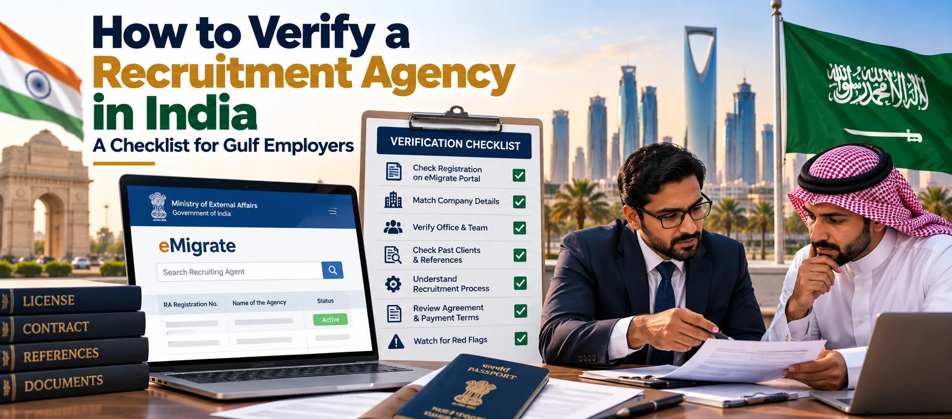 How to Verify a Recruitment Agency in India: A Checklist for Gulf Employers